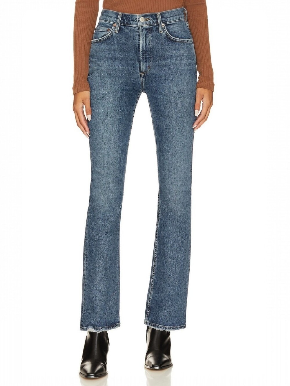 AGOLDE Nico High Rise Slim Boot Jeans In Captivate 32